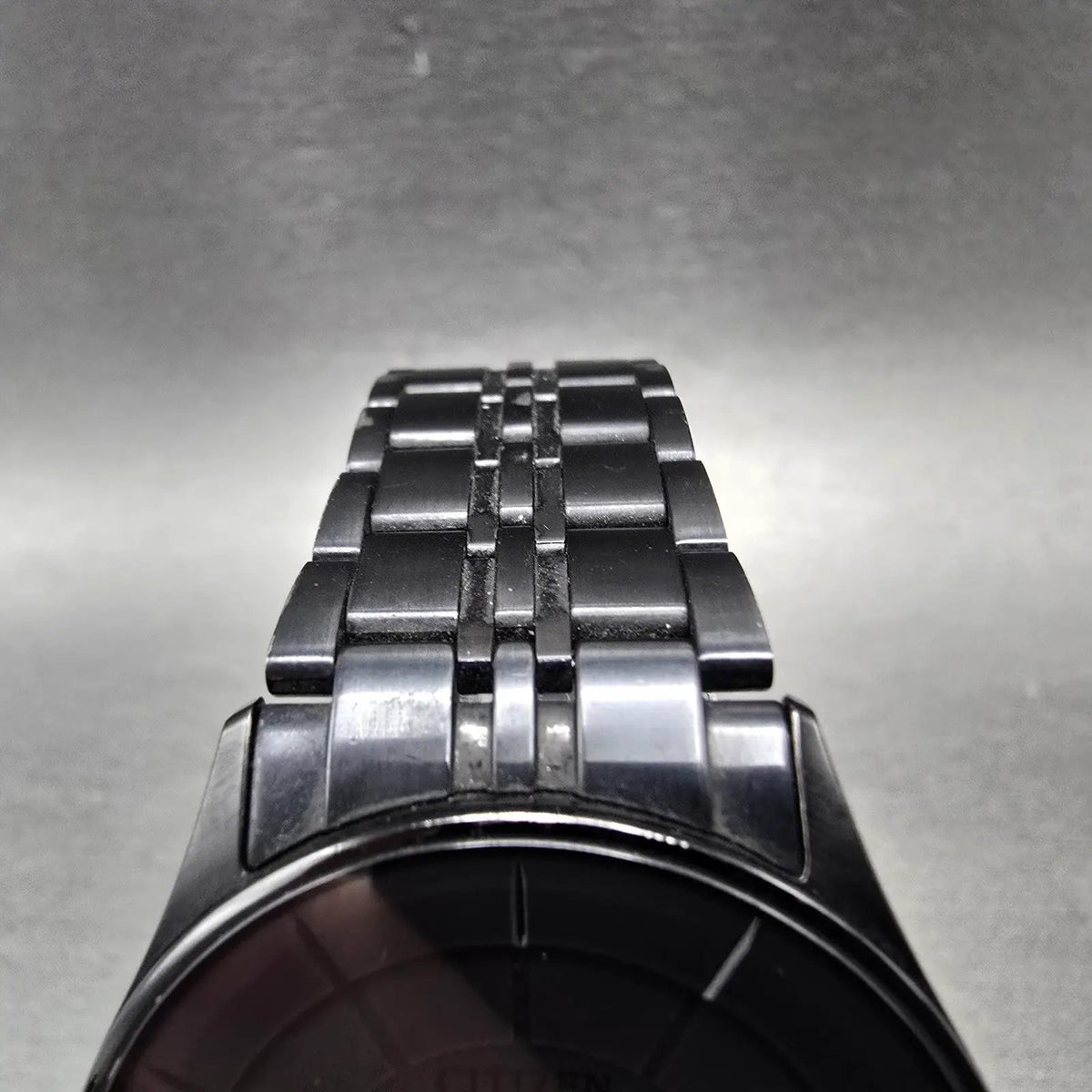 Citizen Stiletto Eco-Drive Watch Men 36mm Black Dial Black Case Round Works JP5