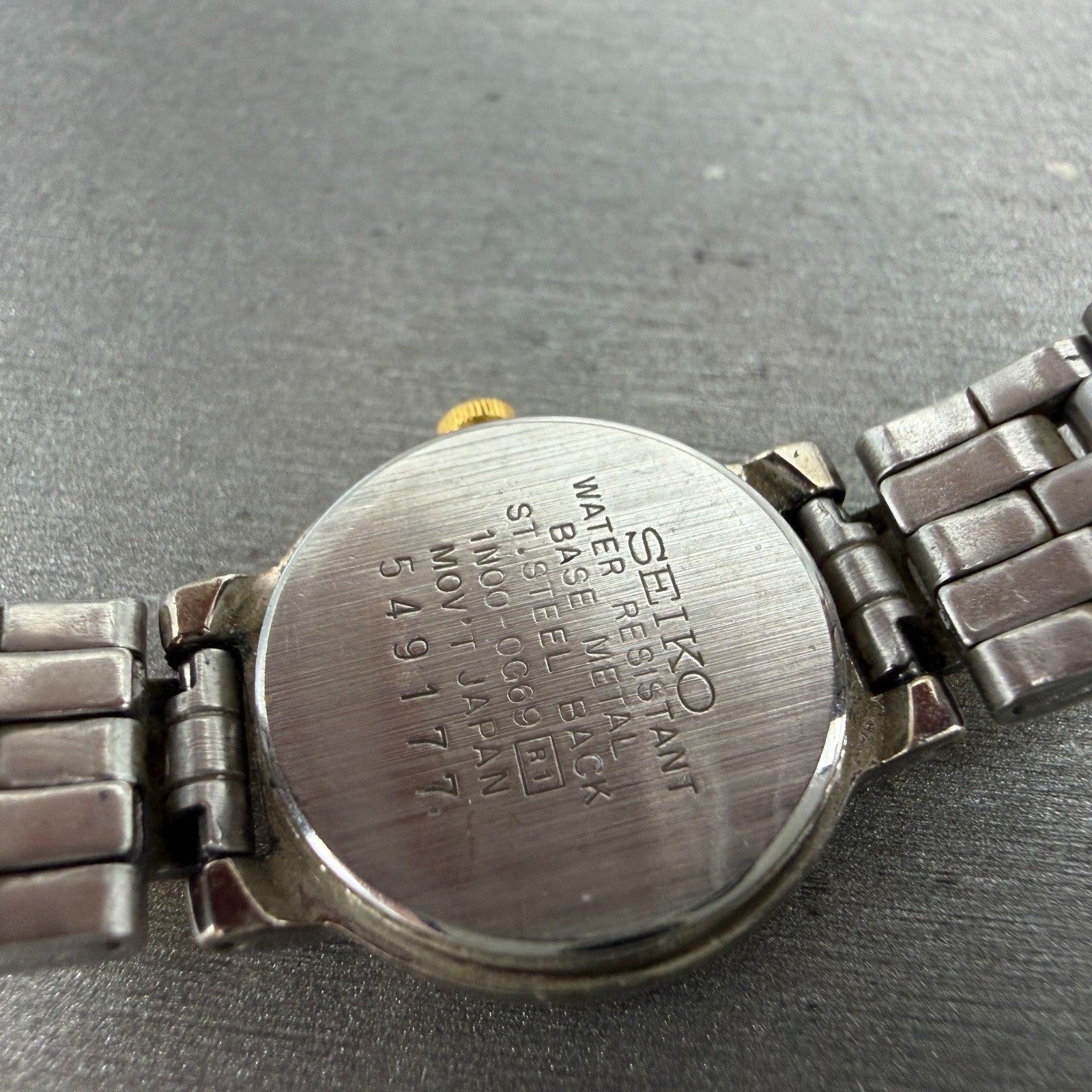 Seiko Watch Women 20mm Silver Dial Two Tone Round Vintage 1N00-0G69 New Battery9