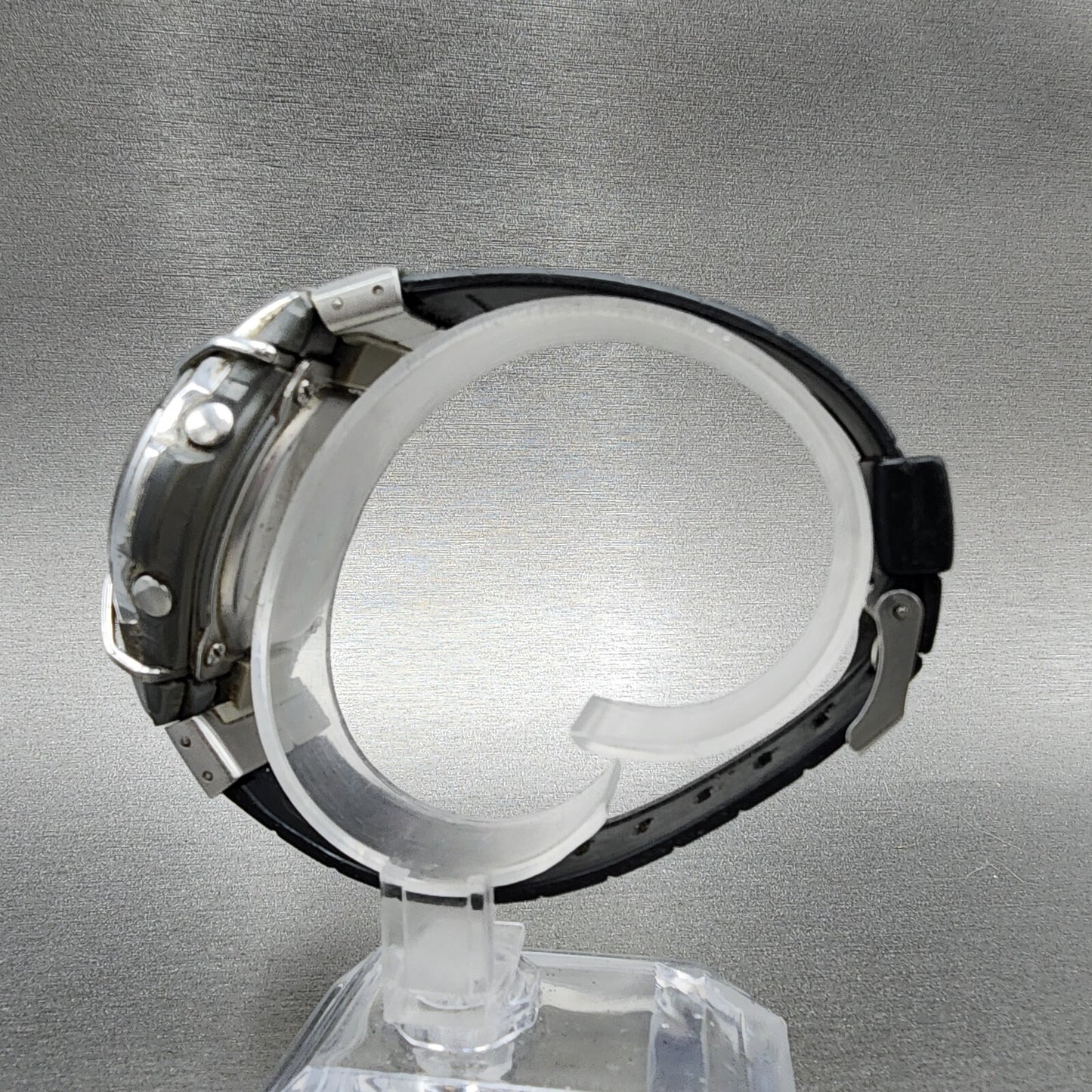Casio BabyG Watch Women 42mm Digital Silver Tone alarm Chrono MSG133 New Batt6