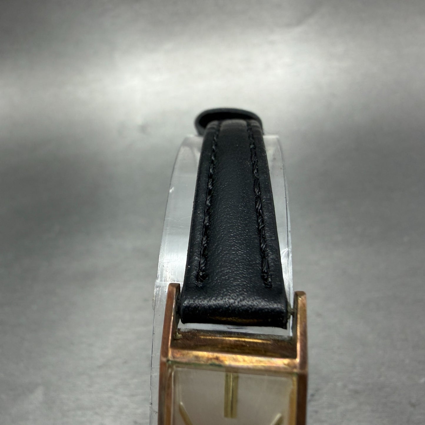 Citizen Elegance Tank Watch Women 14mm Silver Dial Gold Tone Manual E4021 Runs5