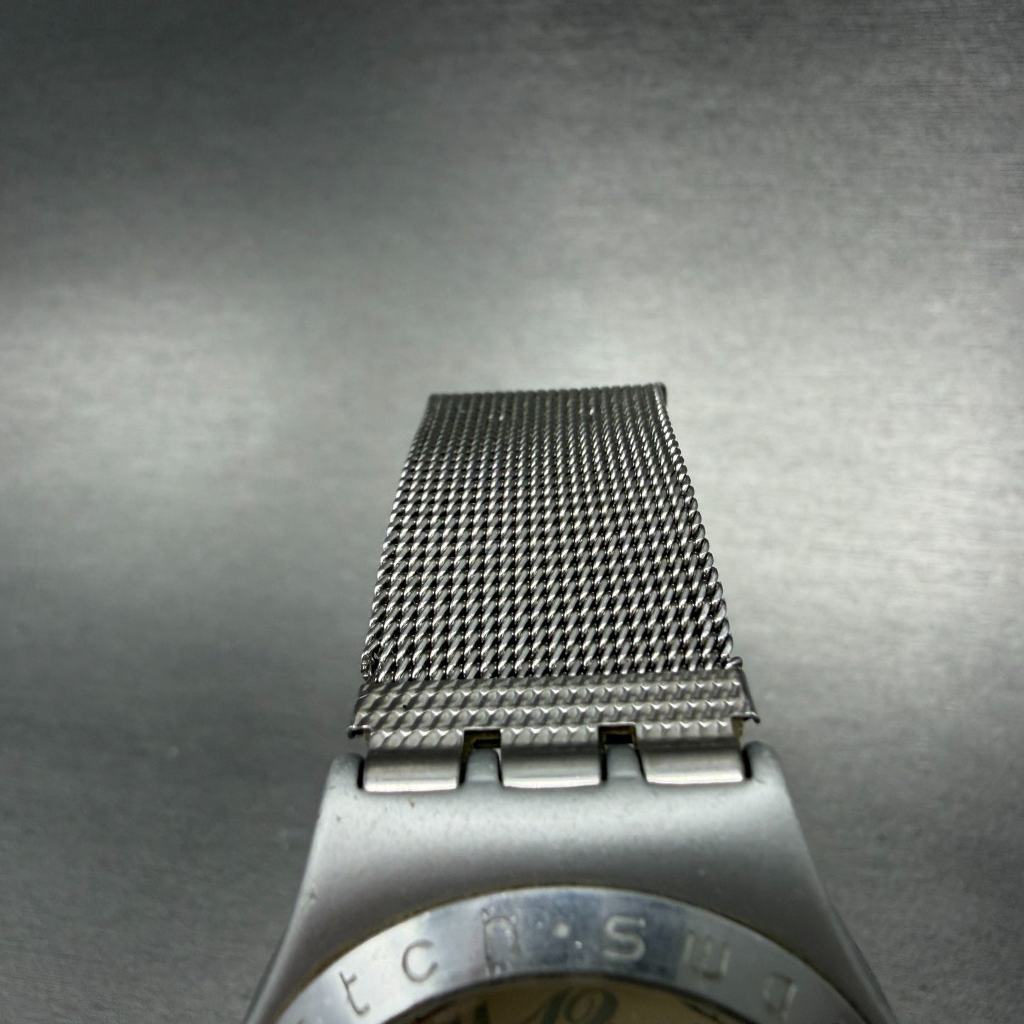 Swatch Irony Parousia Milanese Medium Watch Women 33mm Cream Dial Silver New Bat4