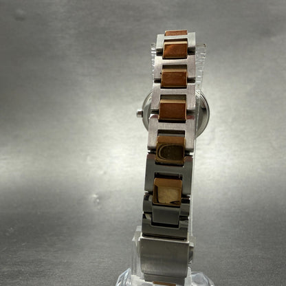 Seiko Solar Lukia Watch 24mm Women White Dial Two Tone Round V117-0EH0 Runs8