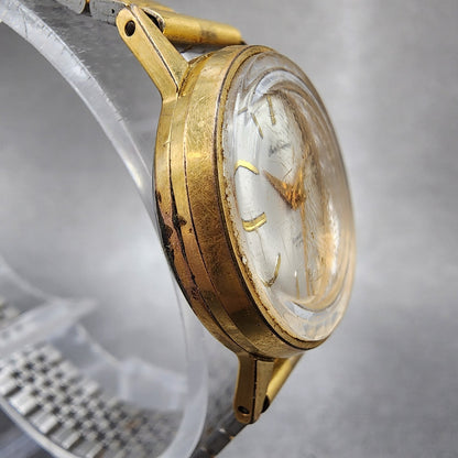Seiko Chourus Watch Women 25mm Silver Dial Gold Tone Manual Wind Runs Vintage3