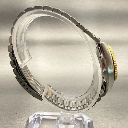 Seiko SQ Watch Women 24mm Silver Dial Two Tone Daydate Round 2626-0159 New Batt8