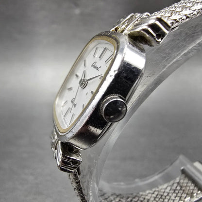 Orient Watch Women 18mm White Dial Silver Tone Rectangle A053Z5-40 New Battery D2