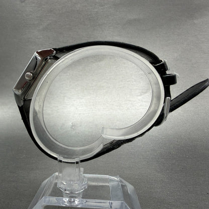 Casio Tank Watch Women 22mm Black Dial Silver Tone Rectangle LTP-V007 NewBatt T36