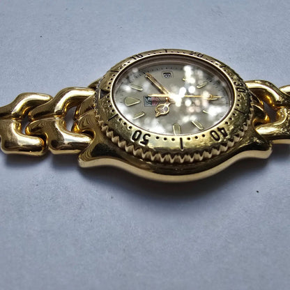 Teg Heuer Professional 200 Watch Women 29mm Cream Dial Gold Tone S94.015 PARTS4