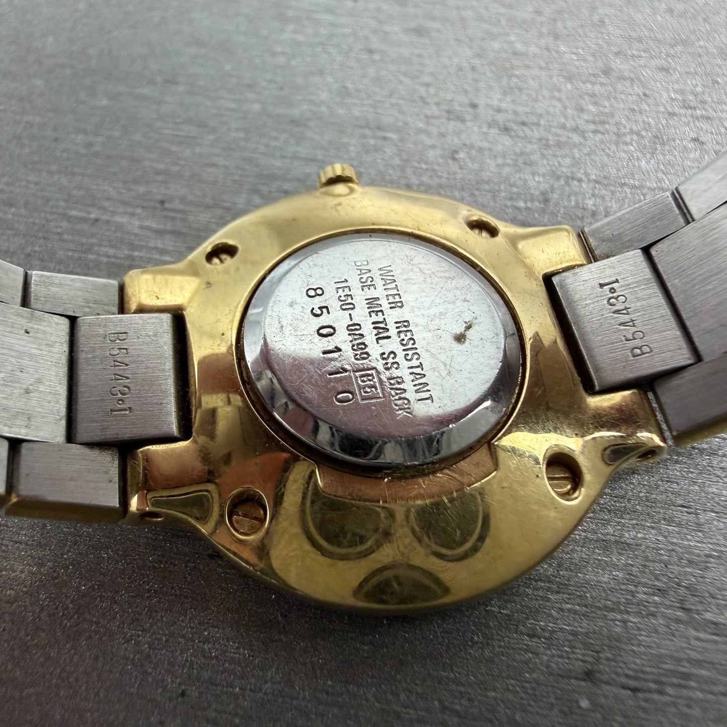 Seiko Lassale Watch Women 25mm White Dial Two Tone Round 1E50-0A99 New Battery9