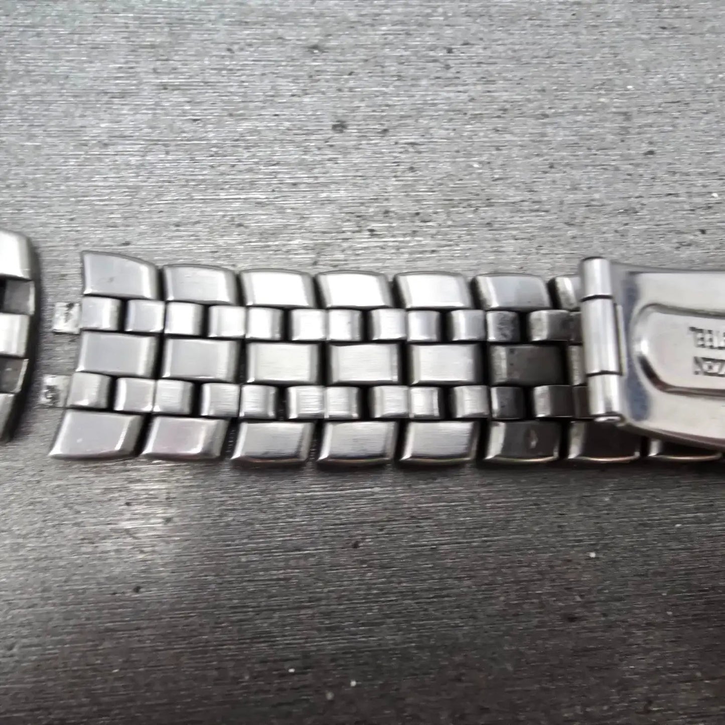 Citizen Bracelet 20mm Stainless Steel Two Tone Tri Folding Clasp VTG READ!!!!!!!8