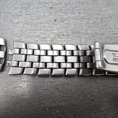 Citizen Bracelet 20mm Stainless Steel Two Tone Tri Folding Clasp VTG READ!!!!!!!8