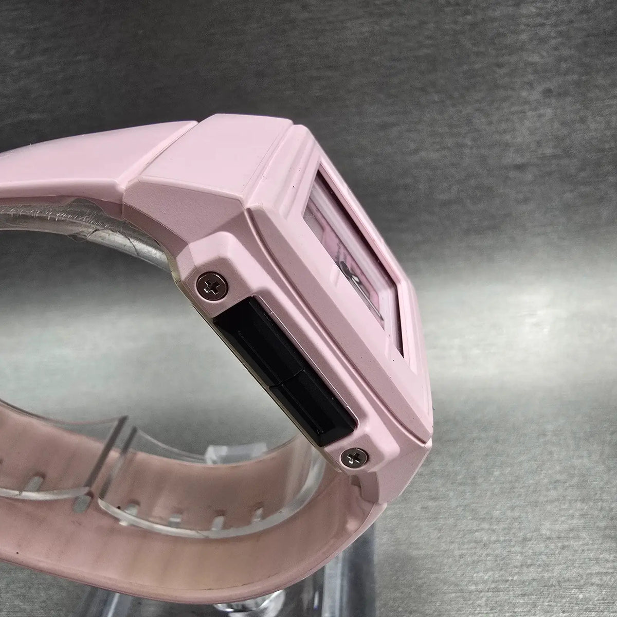 Casio Baby-G BGA-200 Watch Women 36mm Pink Black Chrono Alarm Square New Battery3