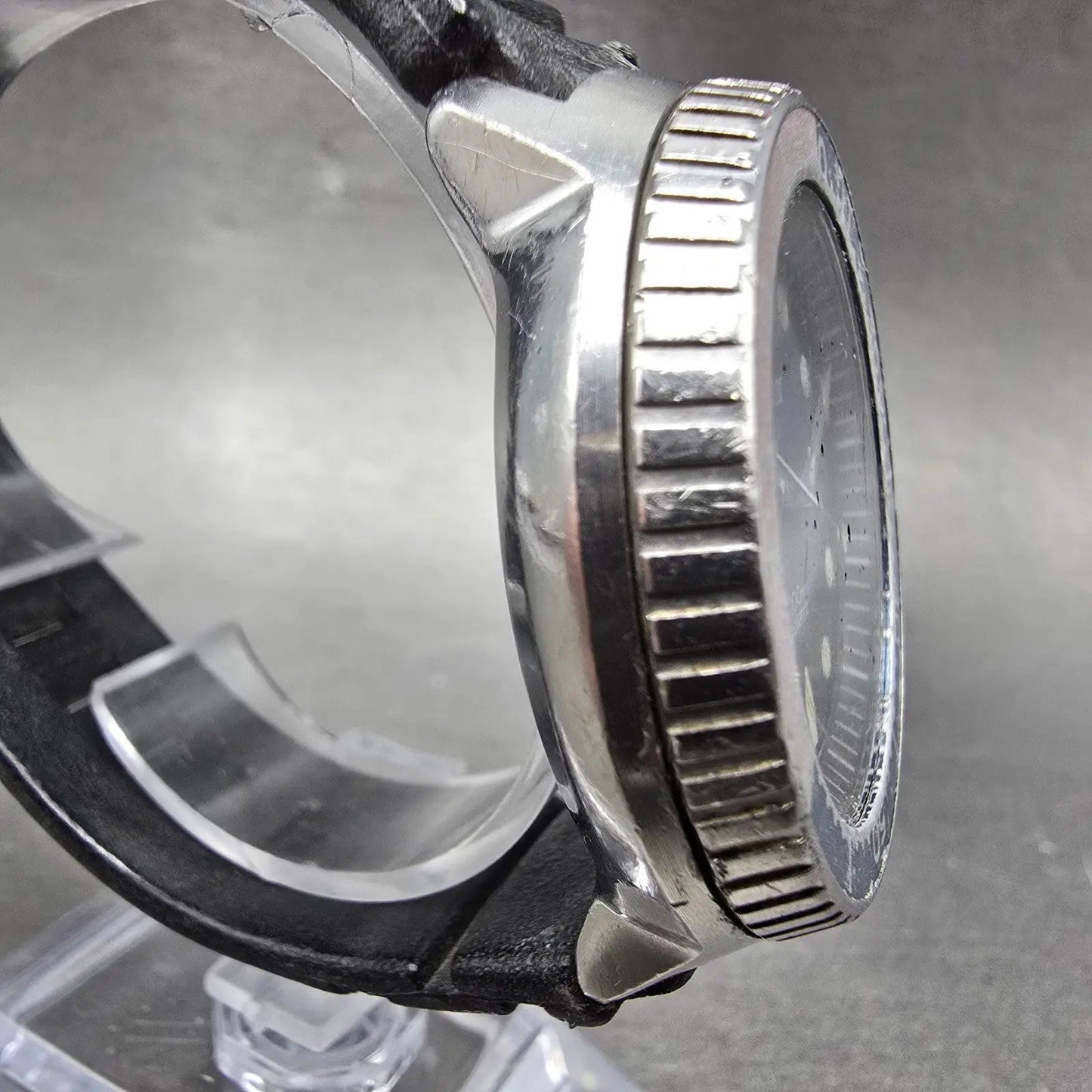 Seiko Pulsar Pepsi Dive Watch Men 41mm Black Dial Steel Daydate Y513-6019 PARTS4