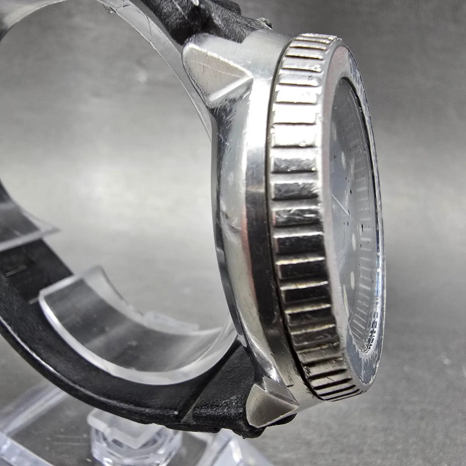 Seiko Pulsar Pepsi Dive Watch Men 41mm Black Dial Steel Daydate Y513-6019 PARTS4