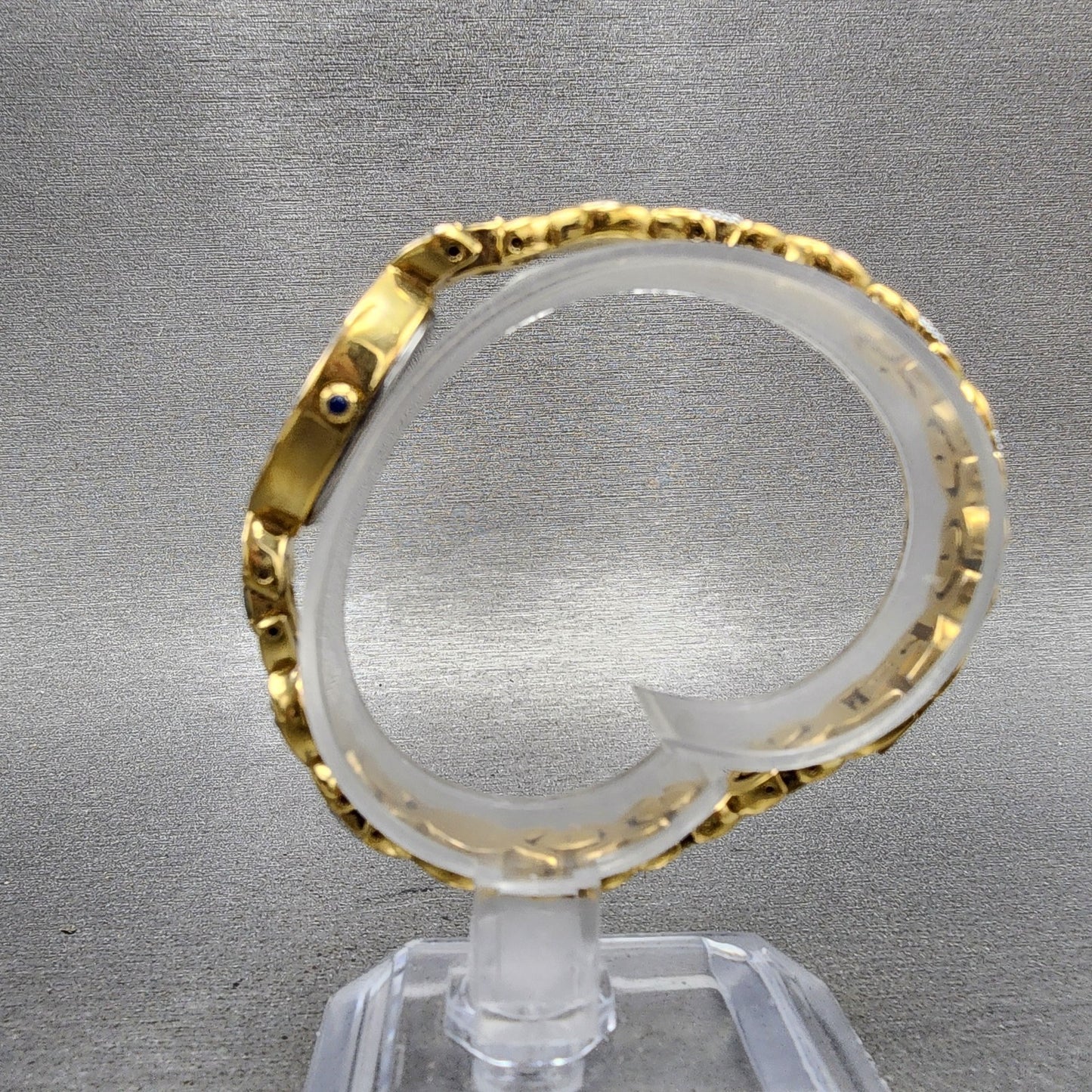 Elgin Watch Women 17mm Champagne Dial Gold Tone Oval EG117 New Battery6