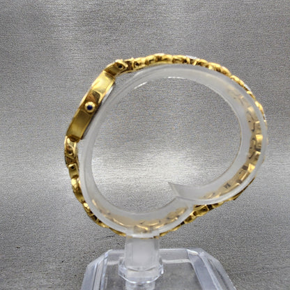 Elgin Watch Women 17mm Champagne Dial Gold Tone Oval EG117 New Battery6