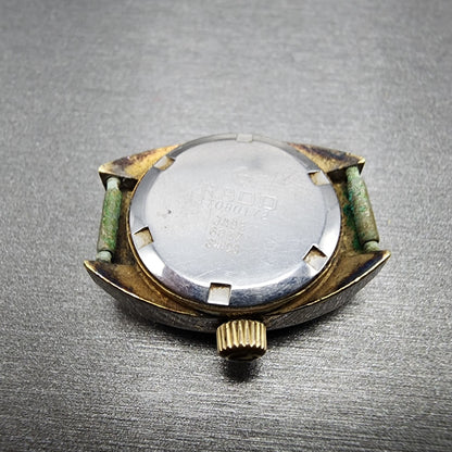 Rado jade Watch Women 19mm Champagne Dial Gold Tone Round Manual Wind Runs7