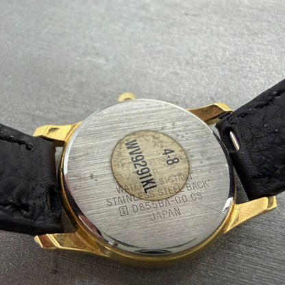 Orient Lisblank Watch Women 24mm Cream Dial Gold Tone Round D855BA-00 New Batt9