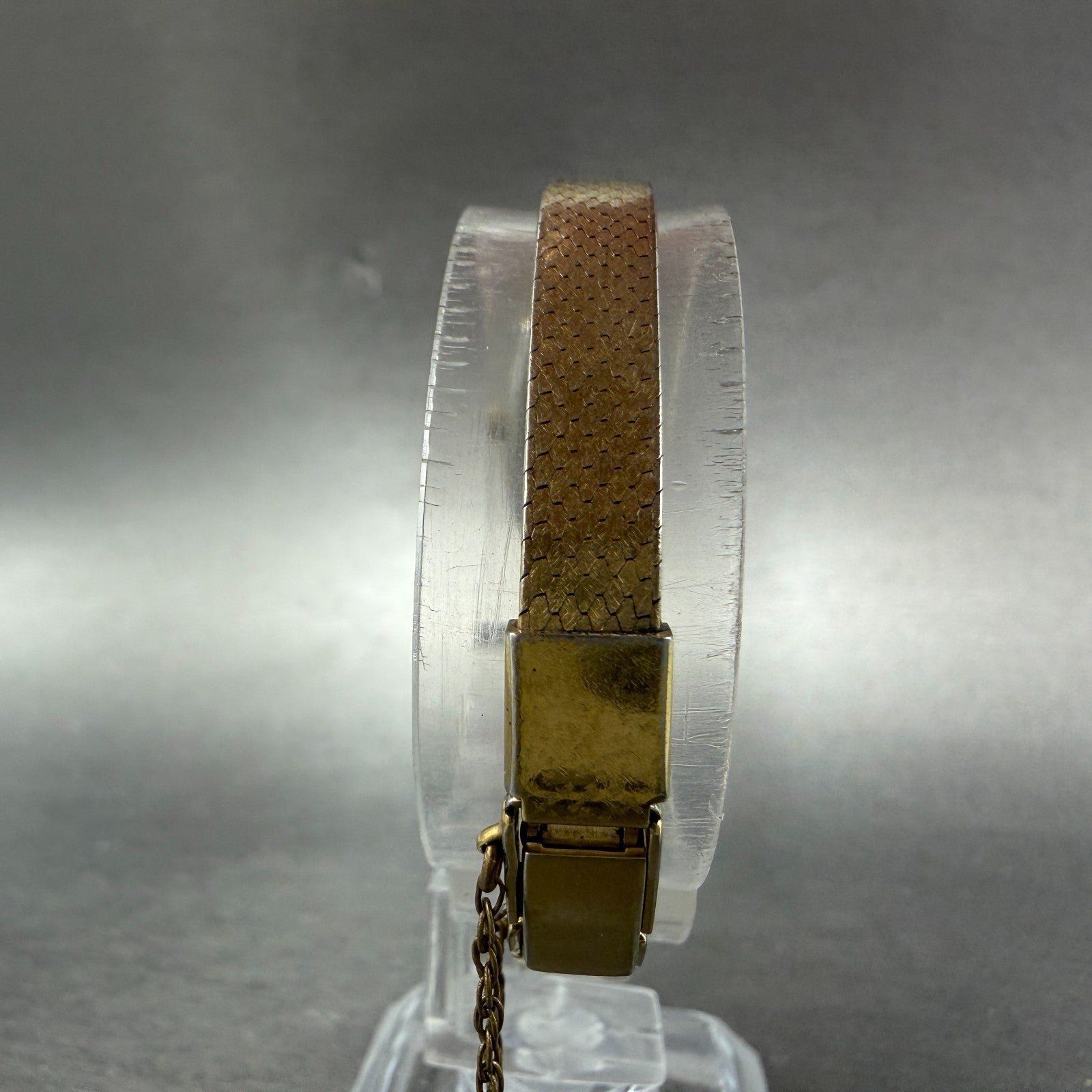 Seiko Tank Watch 13mm Women Brown Dial Gold Tone Rectangle 1320-5279 New Battery7