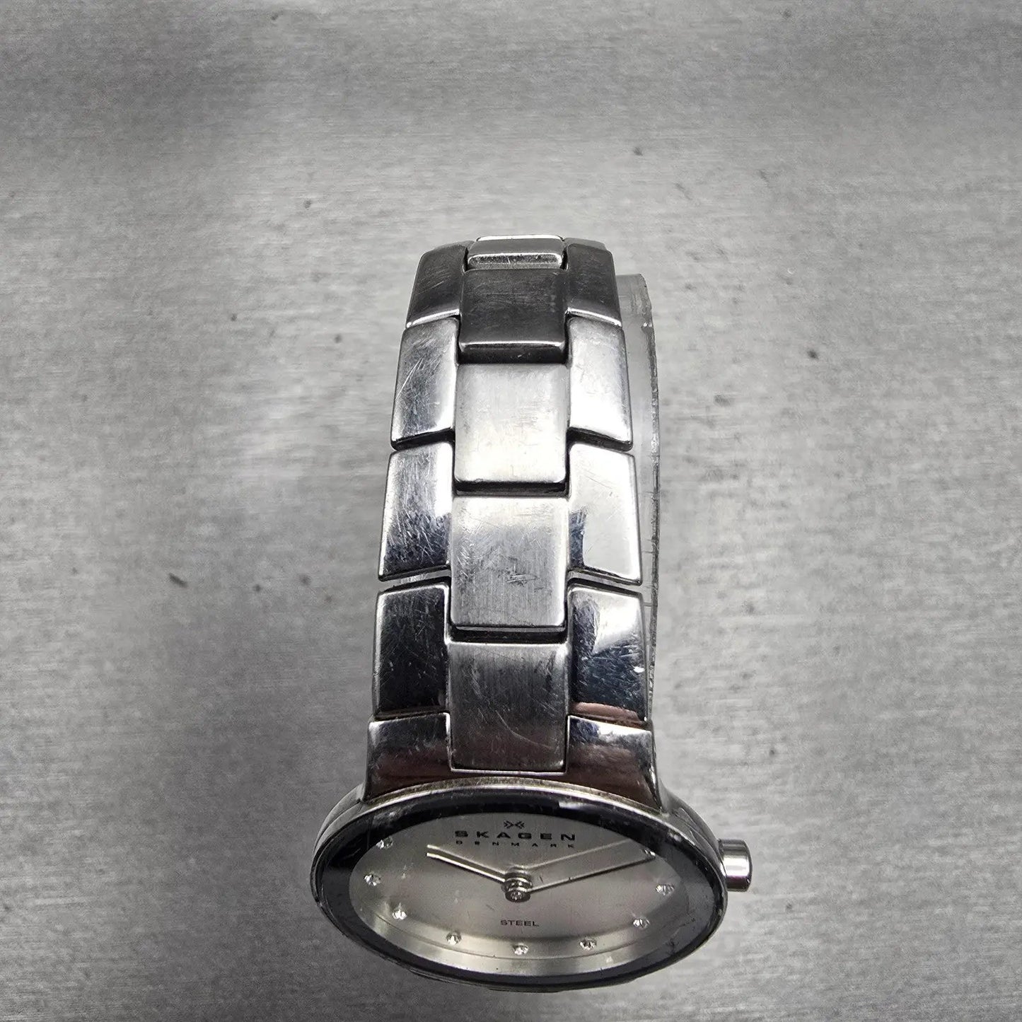 Skagen Steel Watch Women 25mm Silver Dial Silver Tone Round 430SSXD New Battery4