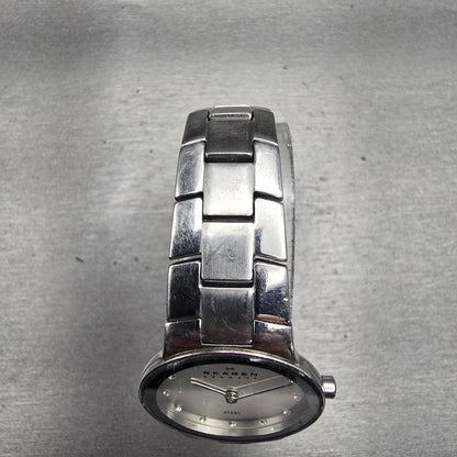 Skagen Steel Watch Women 25mm Silver Dial Silver Tone Round 430SSXD New Battery4