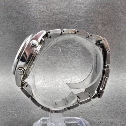 Casio Wave Ceptor Watch Men 39mm Gray Dial Steel Date Round WVQ-110DJ Works6