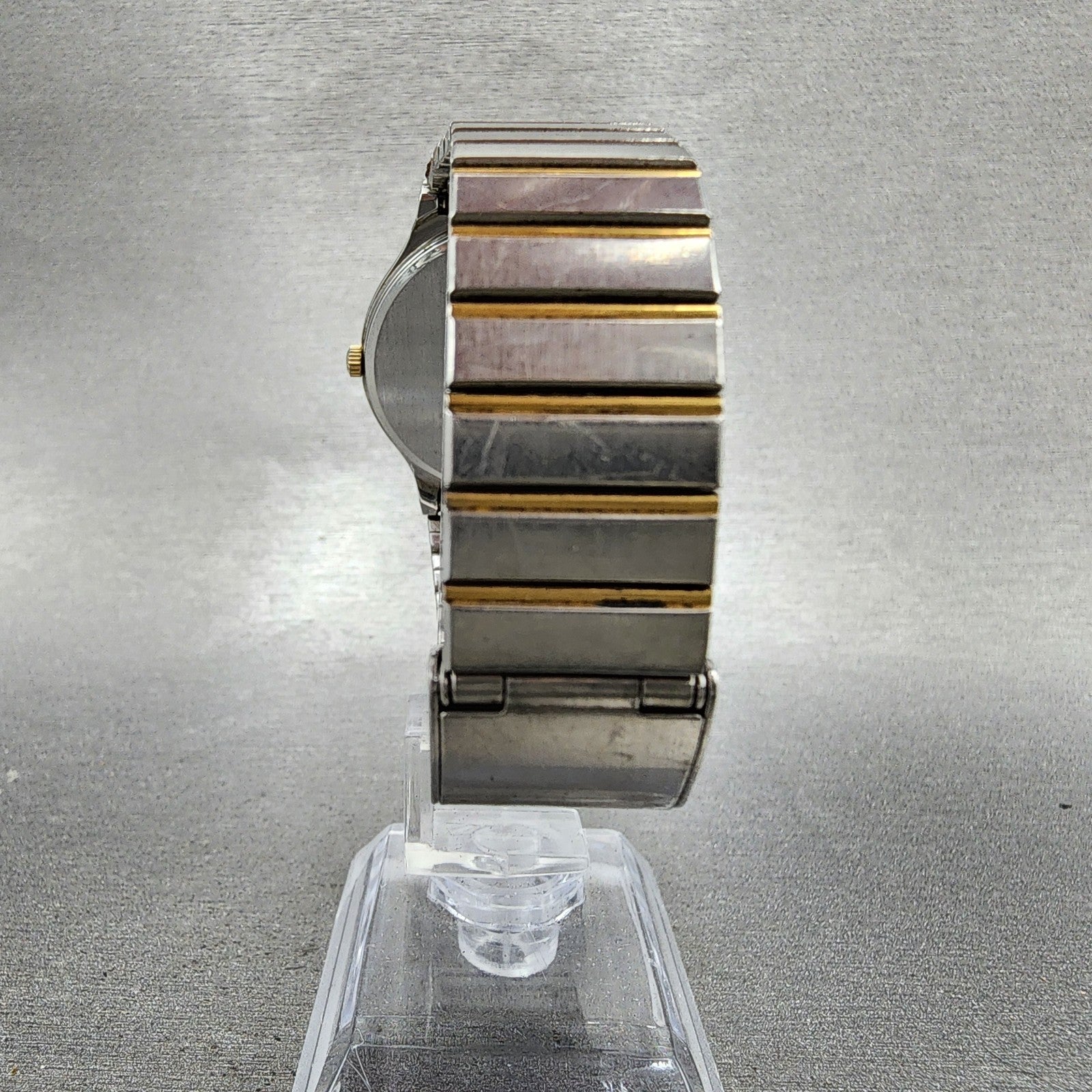 Seiko Spirit Watch Men 33mm Champagne Dial Two Tone Date 5p327a00 New Battery7