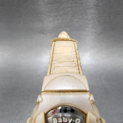 Casio BabyG BGC110 Watch Women 42mm Digital White Tone Round Alarm New Battery4