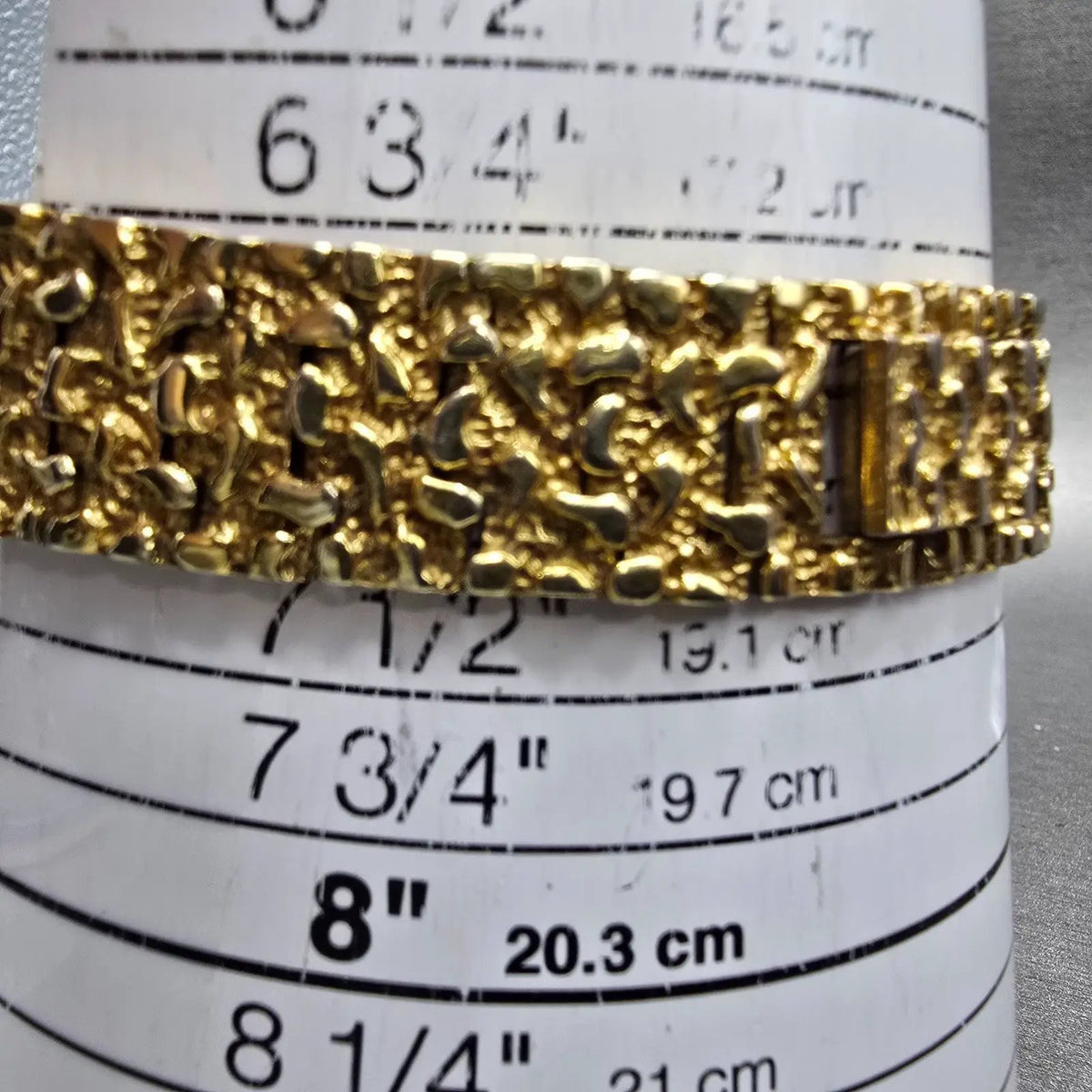 Elgin Watch Men 33mm Black Dial Gold Nugget Case Tone Round New Battery VTG10