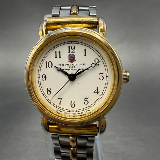 Citizen Watch Women 25mm Cream Dial Gold Tone Round 1032-A43671 New Battery0
