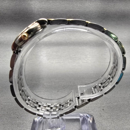 Seiko Watch Women 20mm Silver Dial Two Tone Round 1N00-0G69 New Battery Vintage6