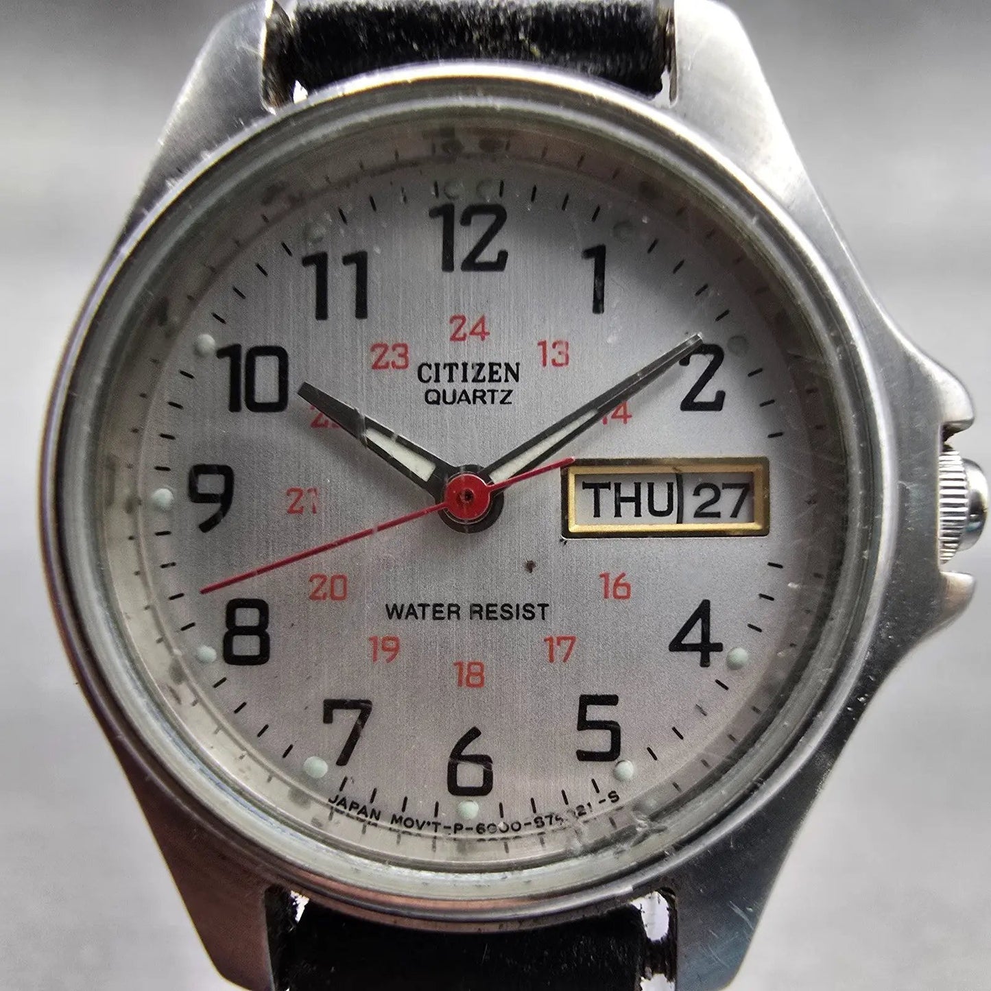 Citizen Watch Women 24mm Silver Dial Silver Tone Daydate 6000-S27803 New Battery1
