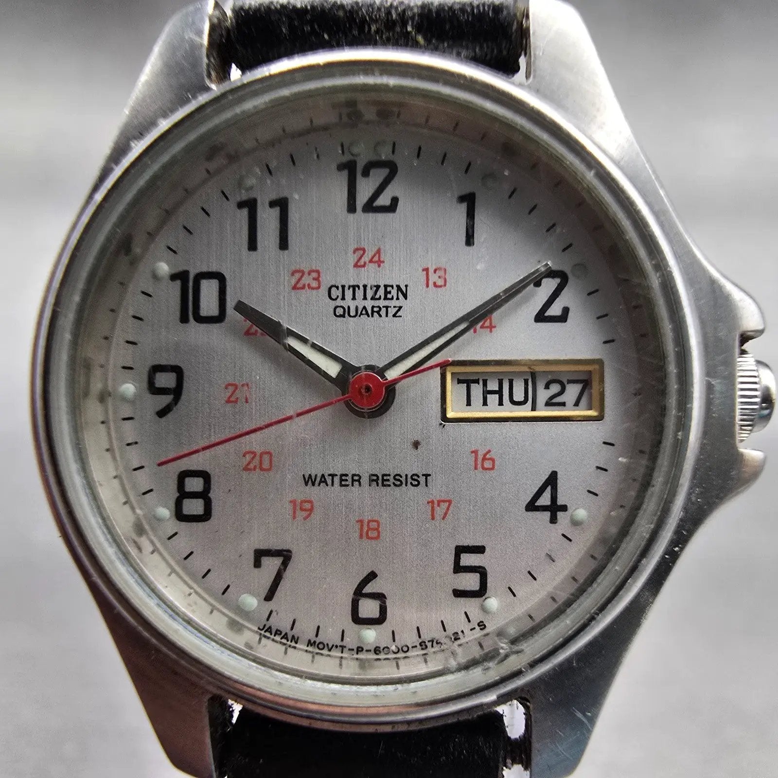 Citizen Watch Women 24mm Silver Dial Silver Tone Daydate 6000-S27803 New Battery1