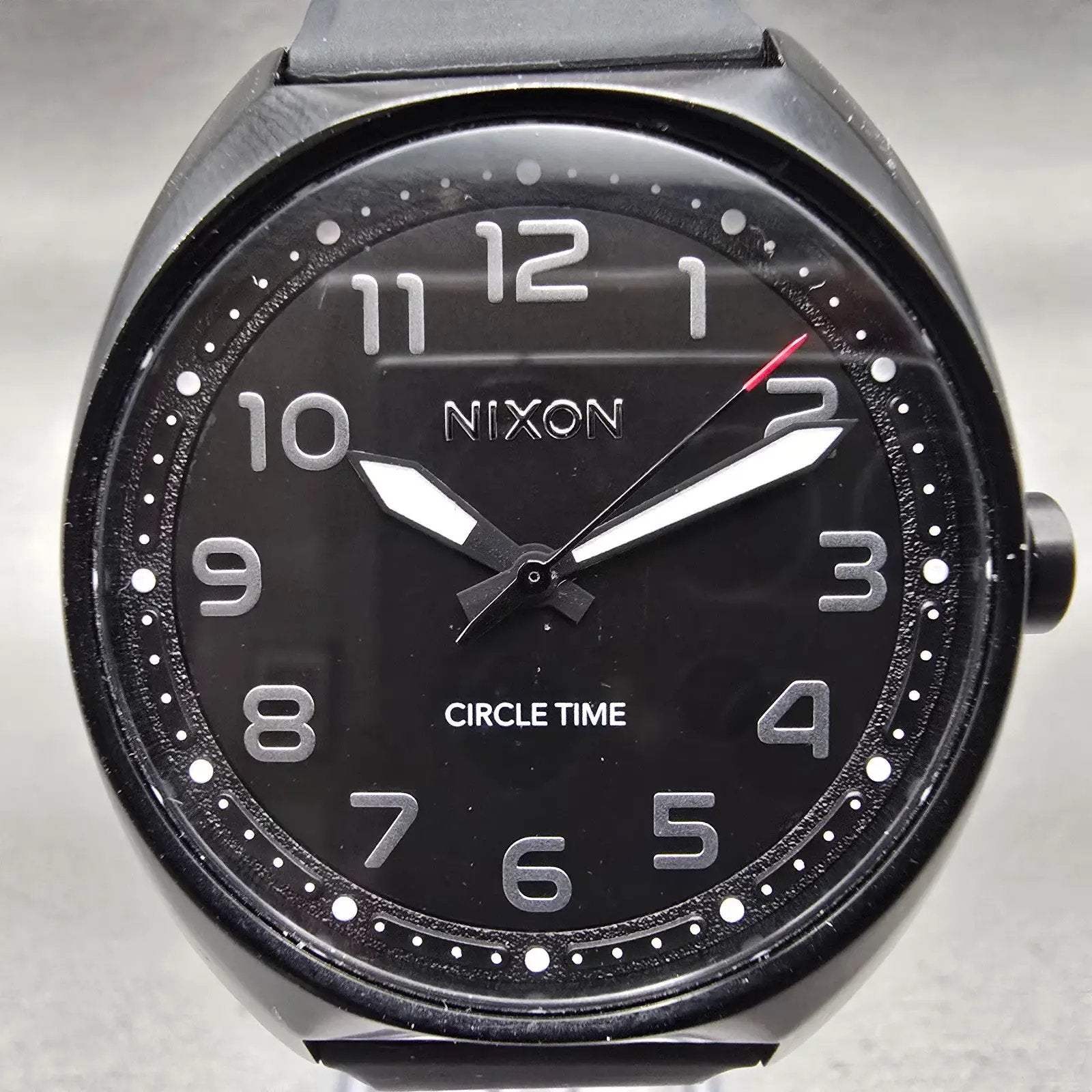 Nixon The Mullett Watch Men 38mm Black Dial Black Tone Round New Battery1