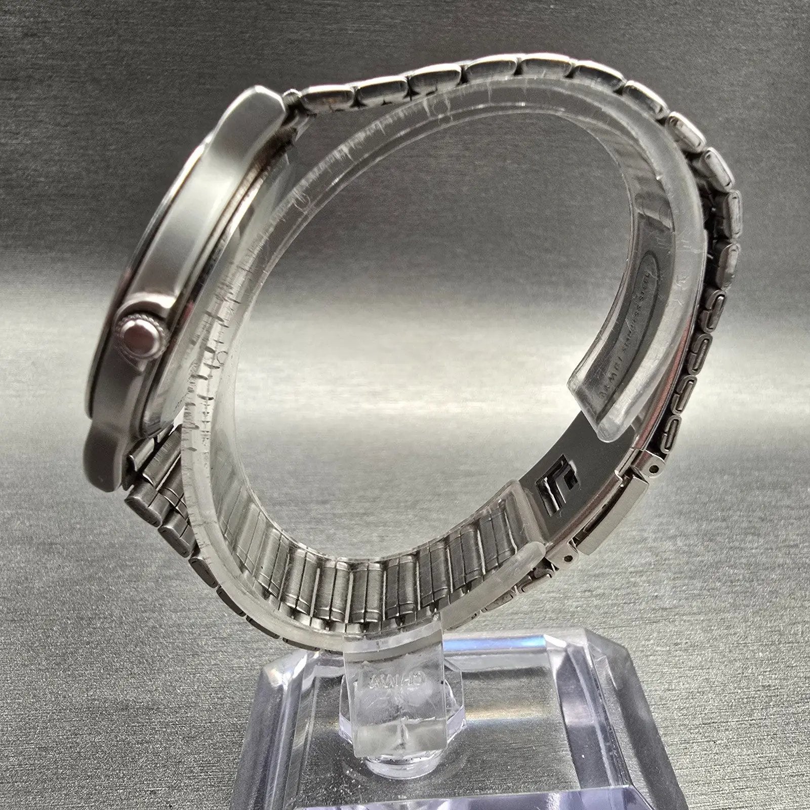 Seiko Avenue Watch Men 33mm White Dial Silver Tone Round 5P31-6C80 New Battery6