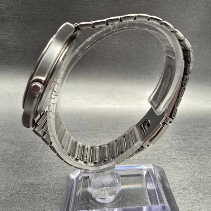 Seiko Avenue Watch Men 33mm White Dial Silver Tone Round 5P31-6C80 New Battery6