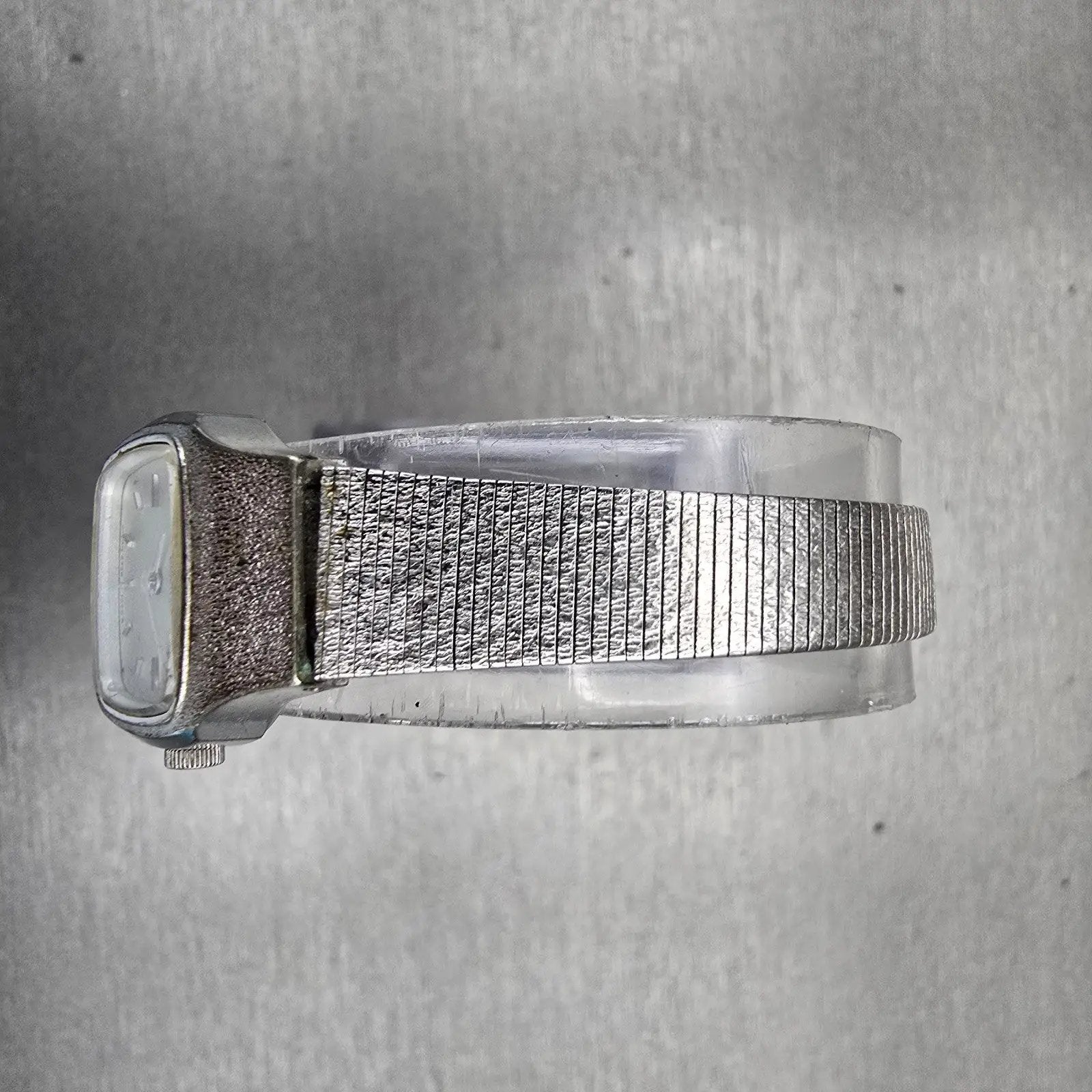 Seiko Watch Women 18mm Silver Dial Silver Tone Rectangle 2320-5269 New Battery4
