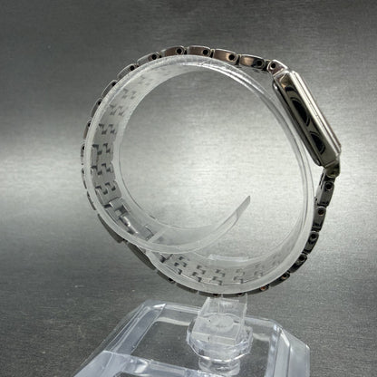 Seiko Tank Watch Women 16mm White Dial Two Tone Rectangle 1N01-0FH0 New Battery8