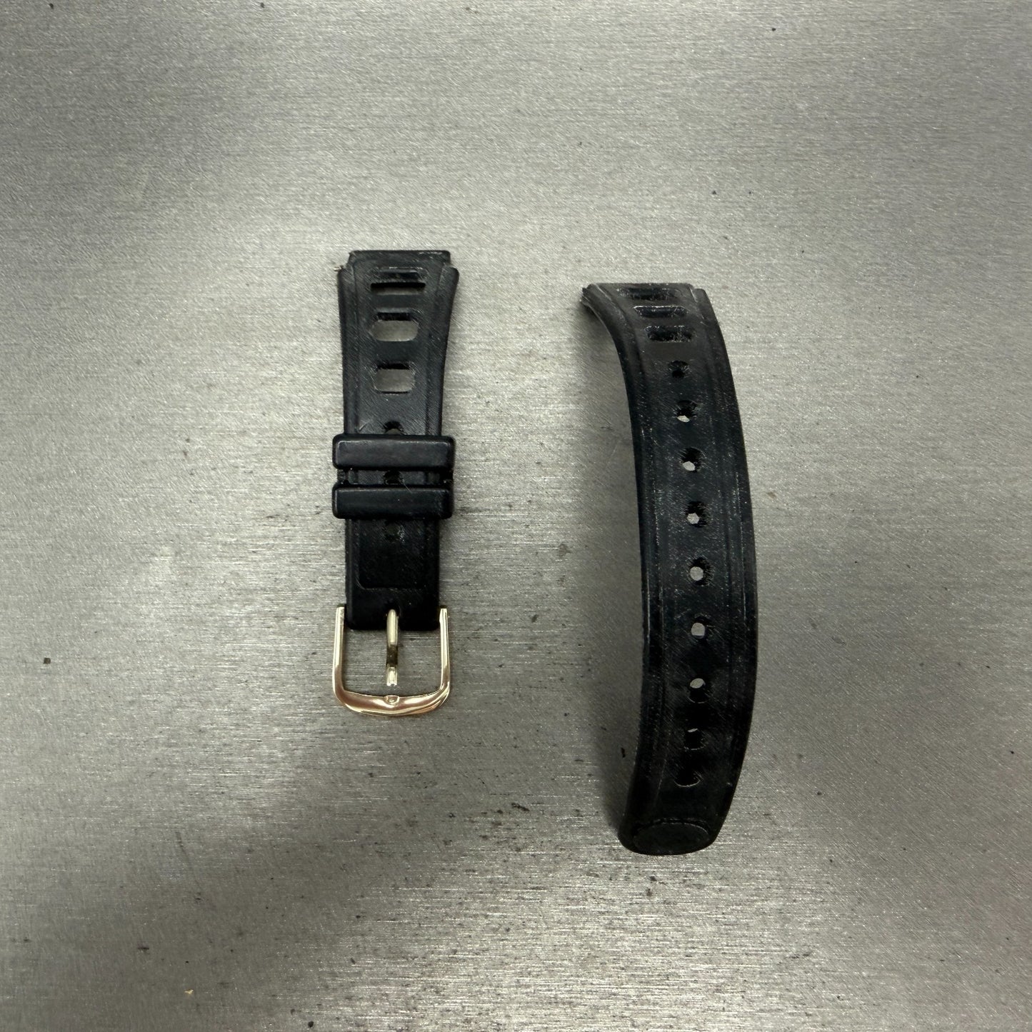 Seiko Dive Watch band 16mm Black Rubber HL 771  Japan Vintage0