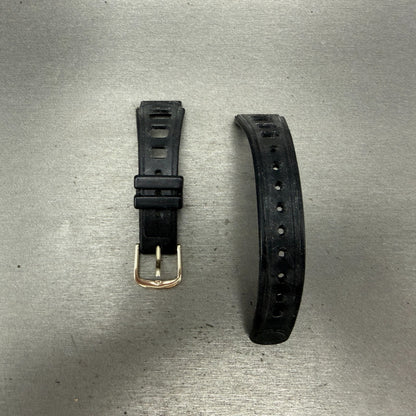 Seiko Dive Watch band 16mm Black Rubber HL 771  Japan Vintage0