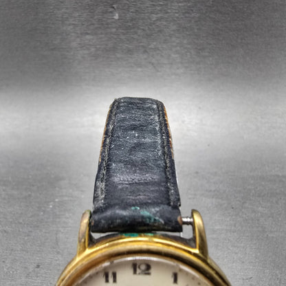 Seiko Watch Men 33mm Cream Dial Gold Tone Round Round V701-2A49 PARTS6