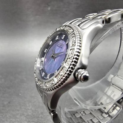 Citizen ECo-Drive Watch Women 26mm MOP Dial Silver Tone Round E031-S034744 Runs2