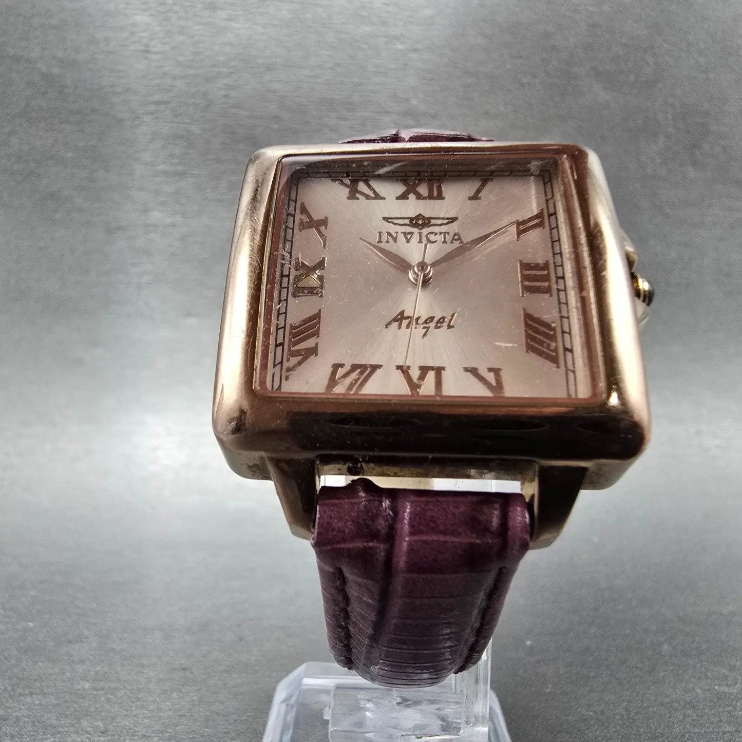 Invicta Angel Watch Women 33mm Silver Dial Rose Gold Tone 16052 New Battery5
