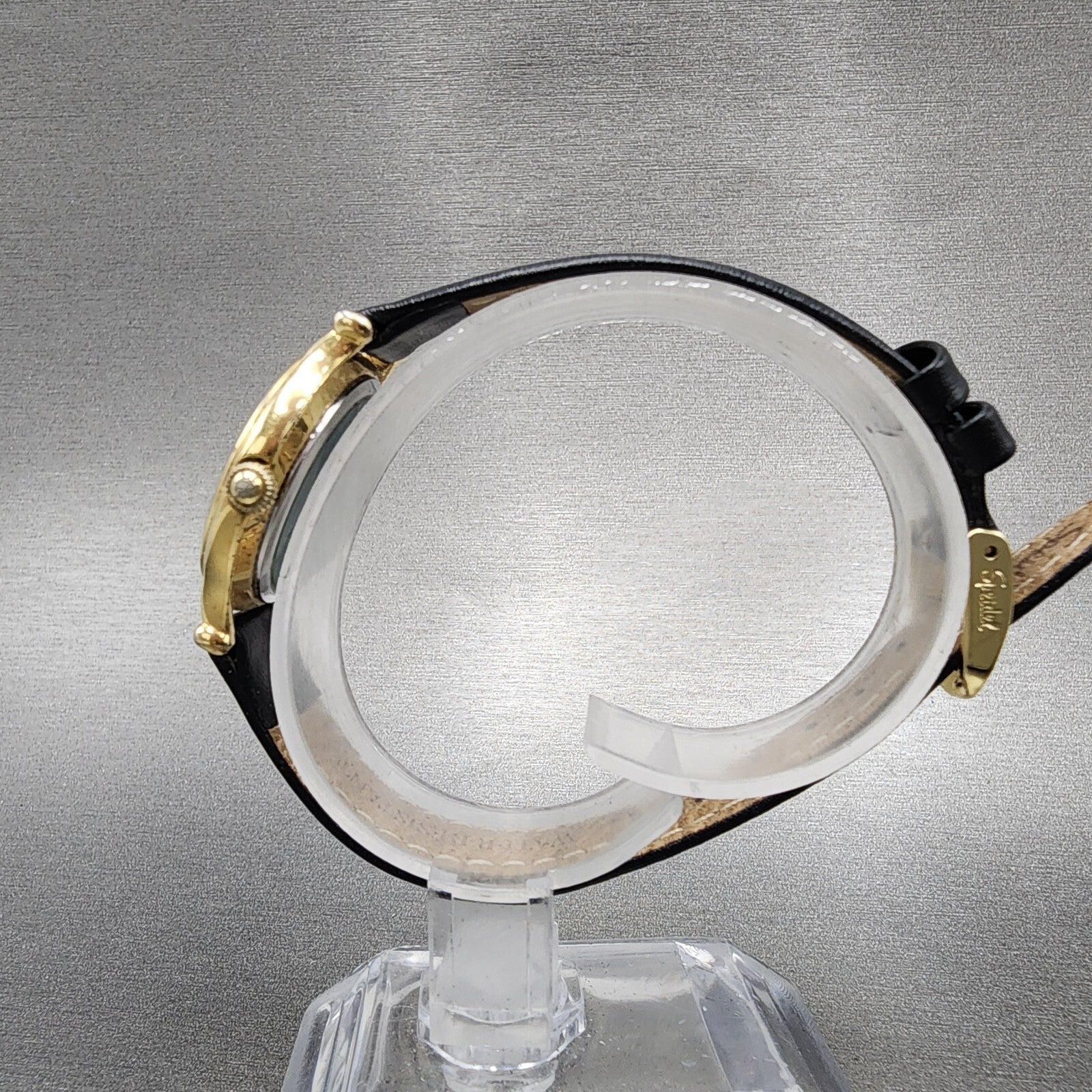 Seiko Age Of Discovery Watch Women 26mm Black Dial Gold Tone Date Round New Batt6