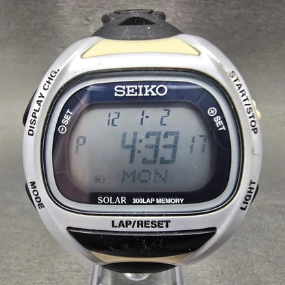 Seiko Super runner Watch Men 43mm White Silver Toyoko Marathon 2012 S680-00A00