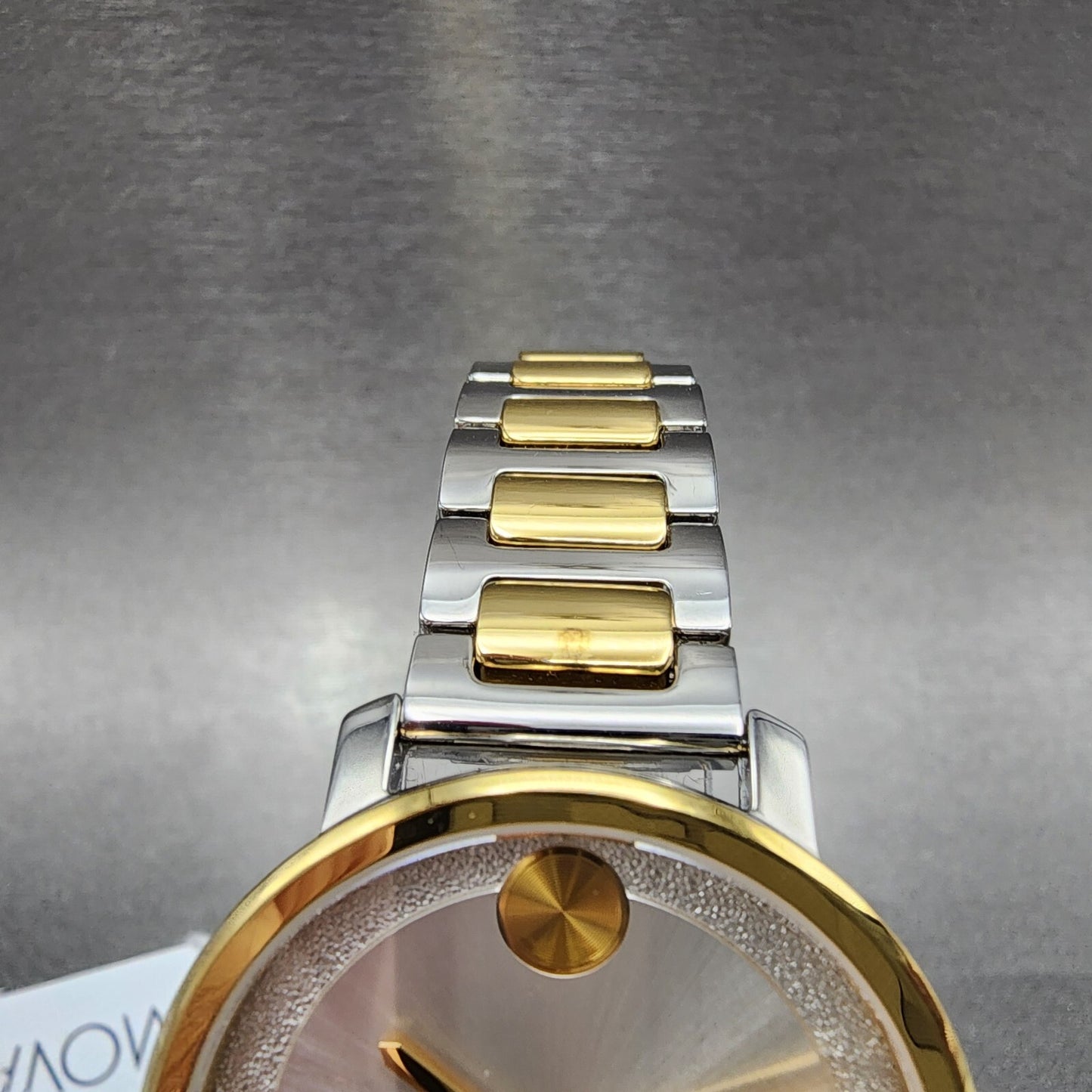 Movado Bold Watch Women 34mm White Dial Two Tone Round Bracelet 36005194