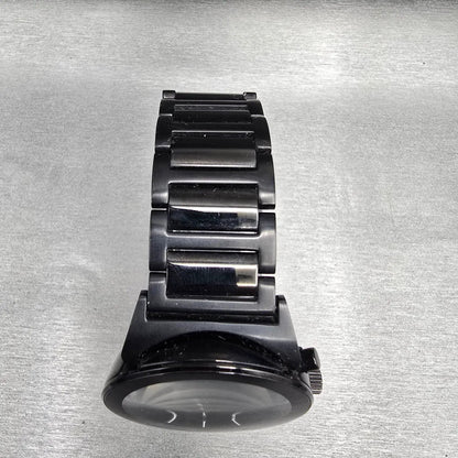 Bulova Watch Men 41mm Black Dial Black Tone Chronograph Date 98B215 New Battery4