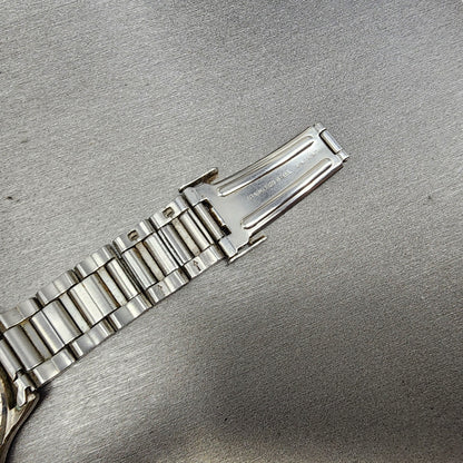 Givenchy Watch Men 35mm White Dial Silver Tone Round  Broken Bracelet PARTS9