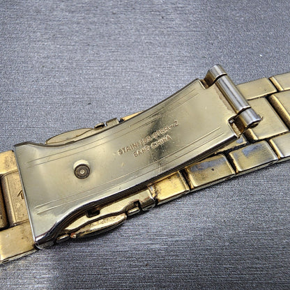 Seiko 32S2ZI Watch Bracelet 21mm Gold Tone Stainless Steel9