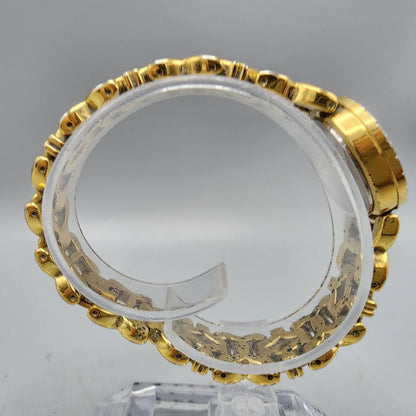 Wittnauer Watch Women Gold Tone MOP Dial Crystal Bezel 22mm CZ8230-0751 PARTS