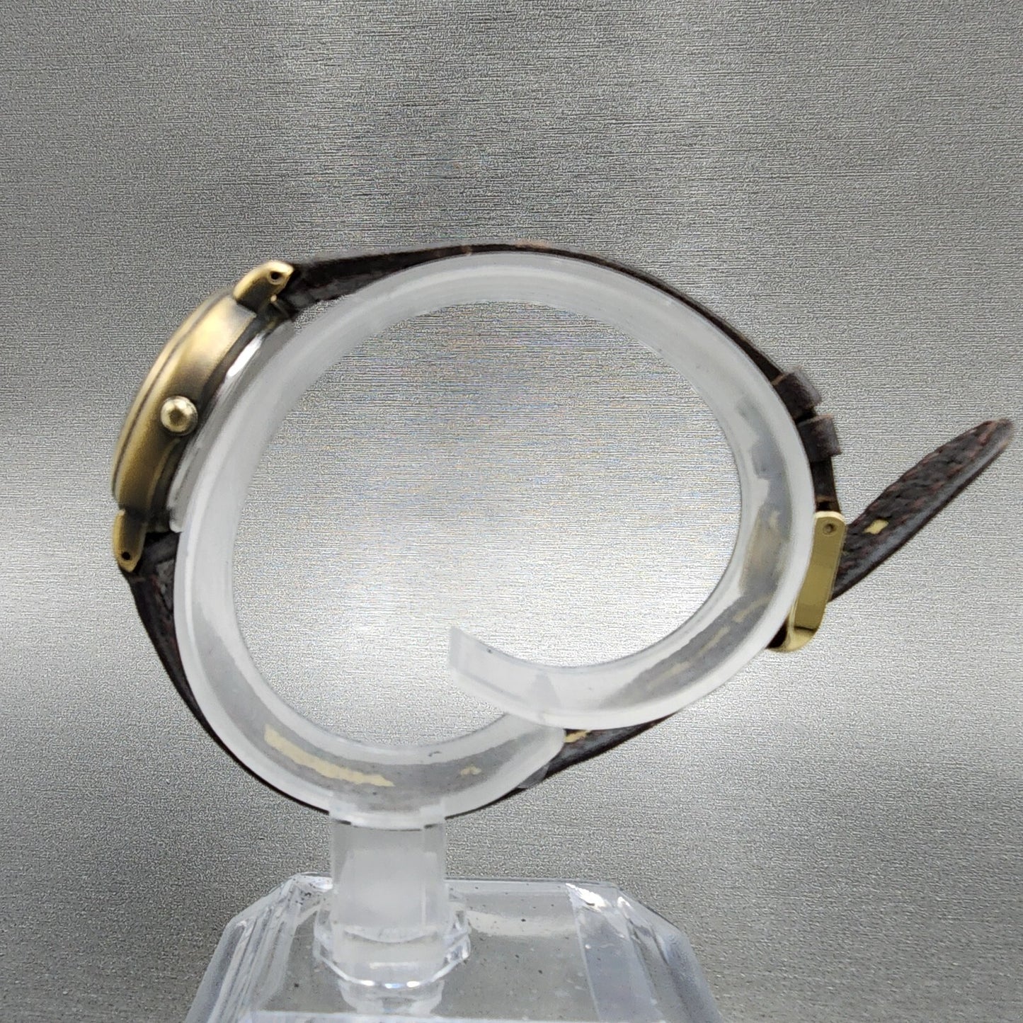 Seiko Alba Moon Phase Watch Women 20mm Champagne Dial Brass Tone Round New Batt6